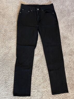 Levi's Black Straight Leg Jeans 32x32 EUC